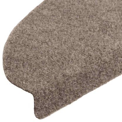 Stufenmatten Selbstklebend 10 Stk. 65x21x4 cm Beige Halbrund Groß