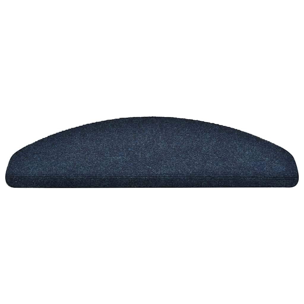 Stufenmatten Selbstklebend 5 Stk. 65x21x4 cm Marineblau Halbrund Groß