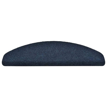 Stufenmatten Selbstklebend 5 Stk. 65x21x4 cm Marineblau Halbrund Groß