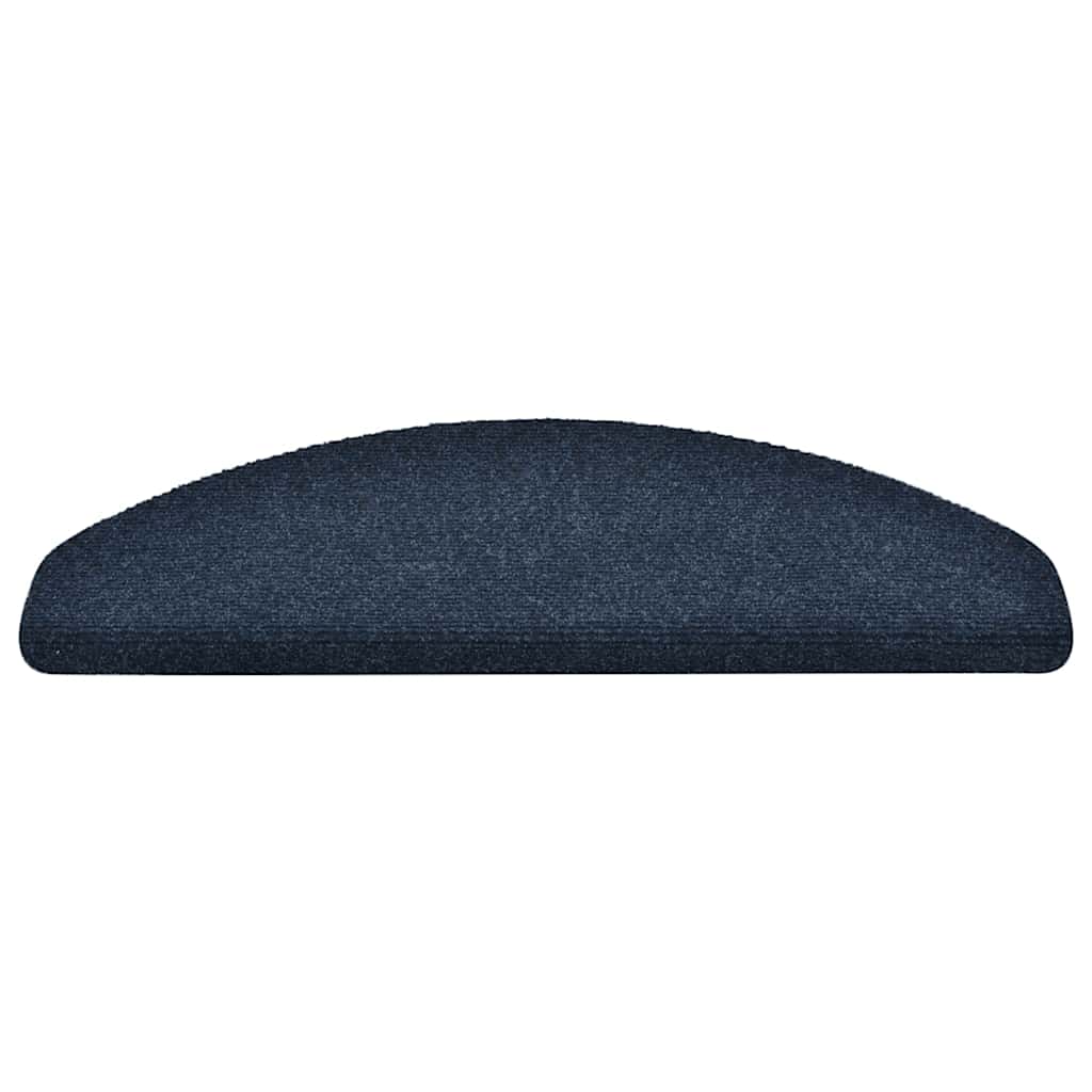 Stufenmatten Selbstklebend 10 Stk. 65x21x4 cm Marineblau Halbrund Groß