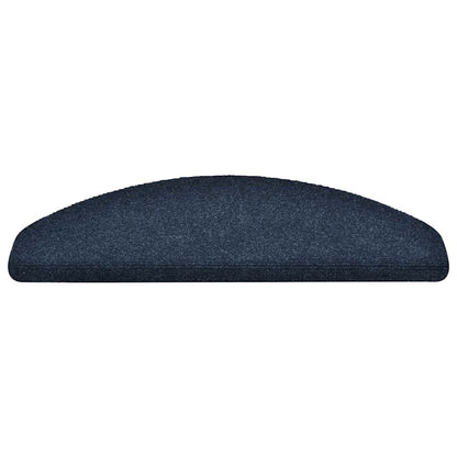 Stufenmatten Selbstklebend 10 Stk. 65x21x4 cm Marineblau Halbrund Groß