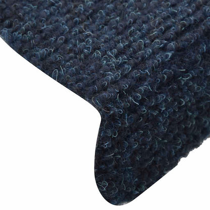 Stufenmatten Selbstklebend 10 Stk. 65x21x4 cm Marineblau Halbrund Groß