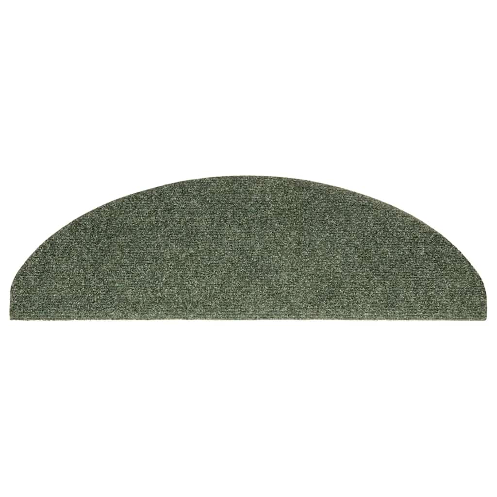 Stufenmatten Selbstklebend 5 Stk. 65x21x4 cm Grün Halbrund Groß