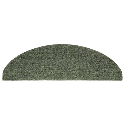 Stufenmatten Selbstklebend 5 Stk. 65x21x4 cm Grün Halbrund Groß