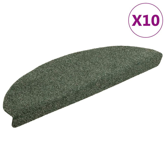 Stufenmatten Selbstklebend 10 Stk. 65x21x4 cm Grün Halbrund Groß