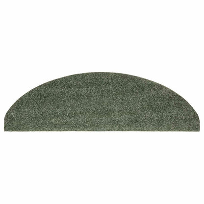 Stufenmatten Selbstklebend 10 Stk. 65x21x4 cm Grün Halbrund Groß