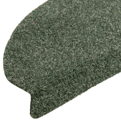 Stufenmatten Selbstklebend 10 Stk. 65x21x4 cm Grün Halbrund Groß