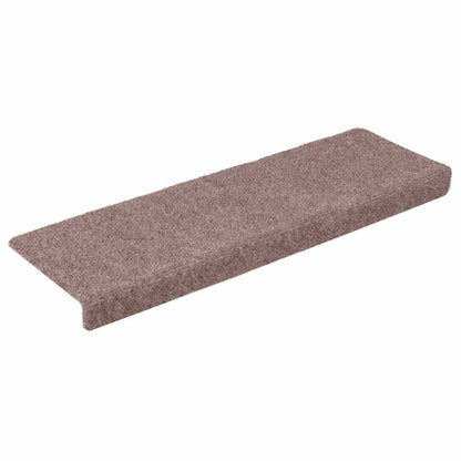 Stufenmatten Selbstklebend 5 Stk. 65x21x4 cm Creme Rechteckiger Rand