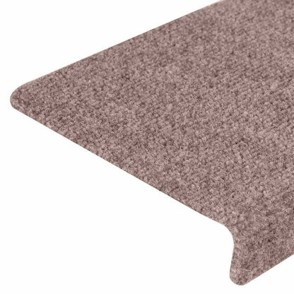 Stufenmatten Selbstklebend 5 Stk. 65x21x4 cm Creme Rechteckiger Rand