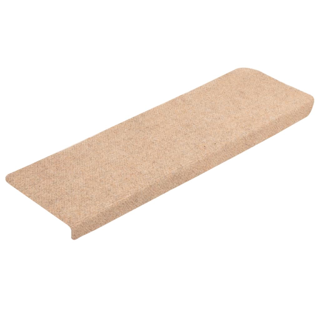 Stufenmatten Selbstklebend 10 Stk. 65x21x4 cm Creme Rechteckiger Rand