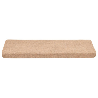 Stufenmatten Selbstklebend 10 Stk. 65x21x4 cm Creme Rechteckiger Rand