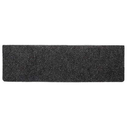 Stufenmatten Selbstklebend 5 Stk. 65x21x4 cm Grau Rechteckiger Rand