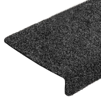 Stufenmatten Selbstklebend 5 Stk. 65x21x4 cm Grau Rechteckiger Rand