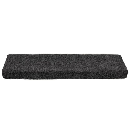 Stufenmatten Selbstklebend 10 Stk. 65x21x4 cm Grau Rechteckiger Rand