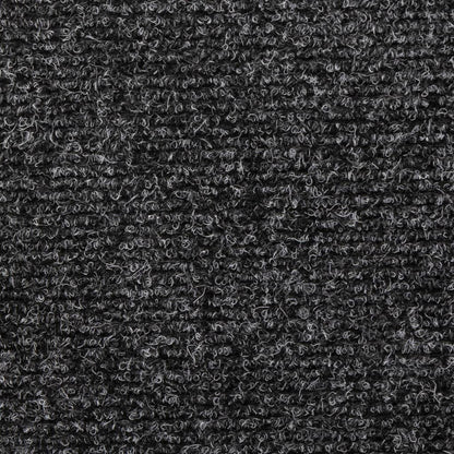 Stufenmatten Selbstklebend 10 Stk. 65x21x4 cm Grau Rechteckiger Rand