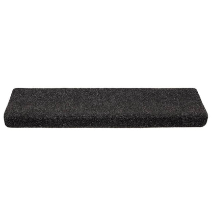 Stufenmatten Selbstklebend 5 Stk. 65x21x4 cm Schwarz Rechteckiger Rand
