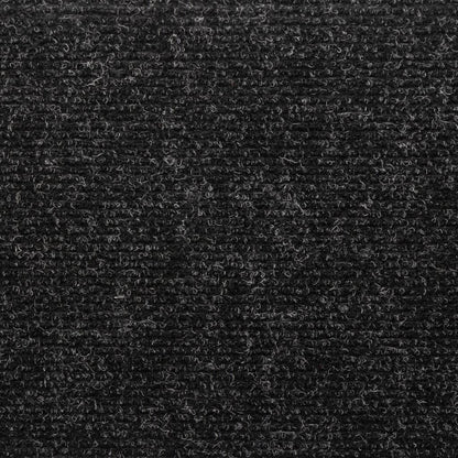 Stufenmatten Selbstklebend 10 Stk. 65x21x4 cm Schwarz Rechteckiger Rand