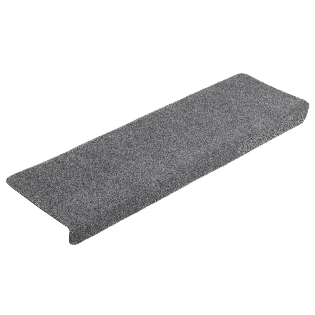 Stufenmatten Selbstklebend 5 Stk. 65x21x4 cm Hellgrau Rechteckiger Rand