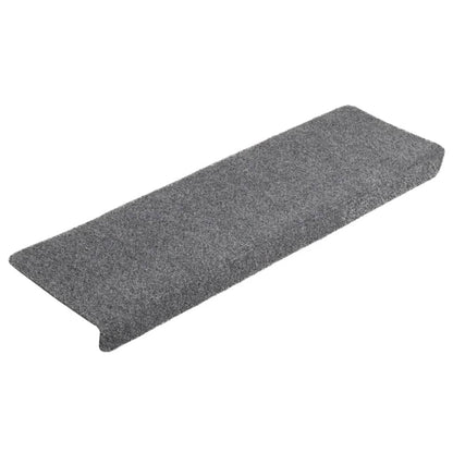 Stufenmatten Selbstklebend 5 Stk. 65x21x4 cm Hellgrau Rechteckiger Rand