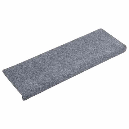 Stufenmatten Selbstklebend 10 Stk. 65x21x4 cm Hellgrau Rechteckiger Rand