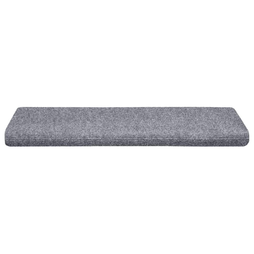 Stufenmatten Selbstklebend 10 Stk. 65x21x4 cm Hellgrau Rechteckiger Rand