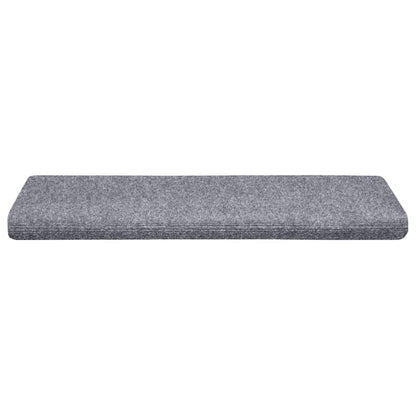 Stufenmatten Selbstklebend 10 Stk. 65x21x4 cm Hellgrau Rechteckiger Rand
