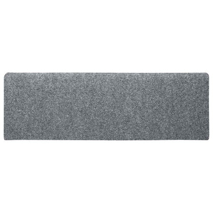 Stufenmatten Selbstklebend 10 Stk. 65x21x4 cm Hellgrau Rechteckiger Rand