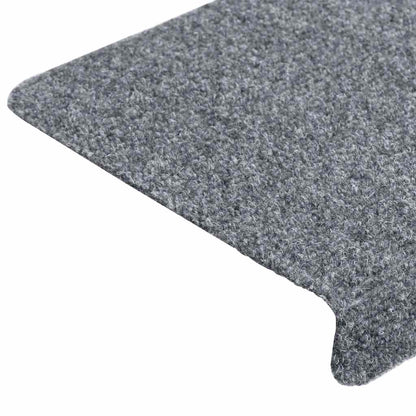 Stufenmatten Selbstklebend 10 Stk. 65x21x4 cm Hellgrau Rechteckiger Rand