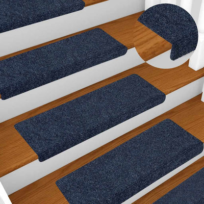 Stufenmatten Selbstklebend 5 Stk. 65x21x4 cm Anthrazit Rechteckiger Rand
