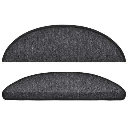 Stufenmatten 10 Stk. 56x17x3 cm Anthrazit Halbrund
