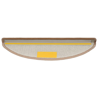 Stufenmatten 10 Stk. 56x17x3 cm Hellbraun Halbrund