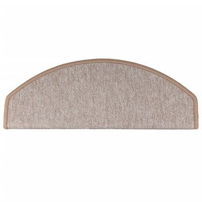 Stufenmatten 10 Stk. 65x24x4 cm Hellbraun Halbrund Groß