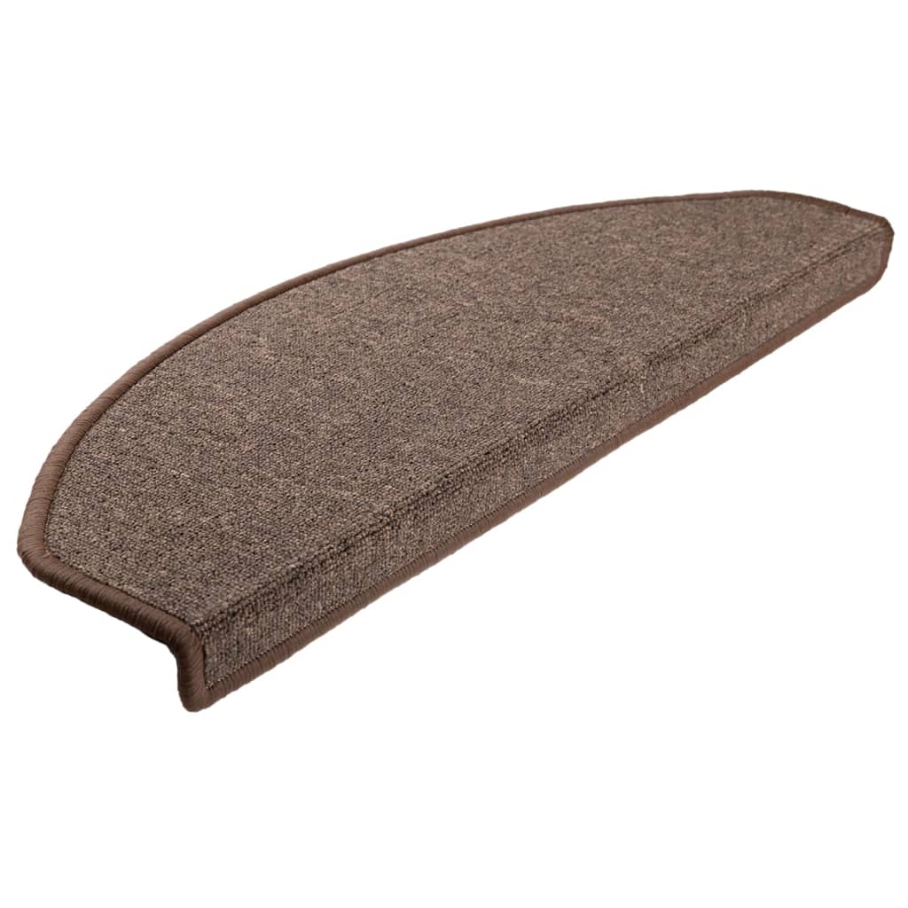 Stufenmatten 10 Stk. 65x24x4 cm Kaffeebraun Halbrund Groß