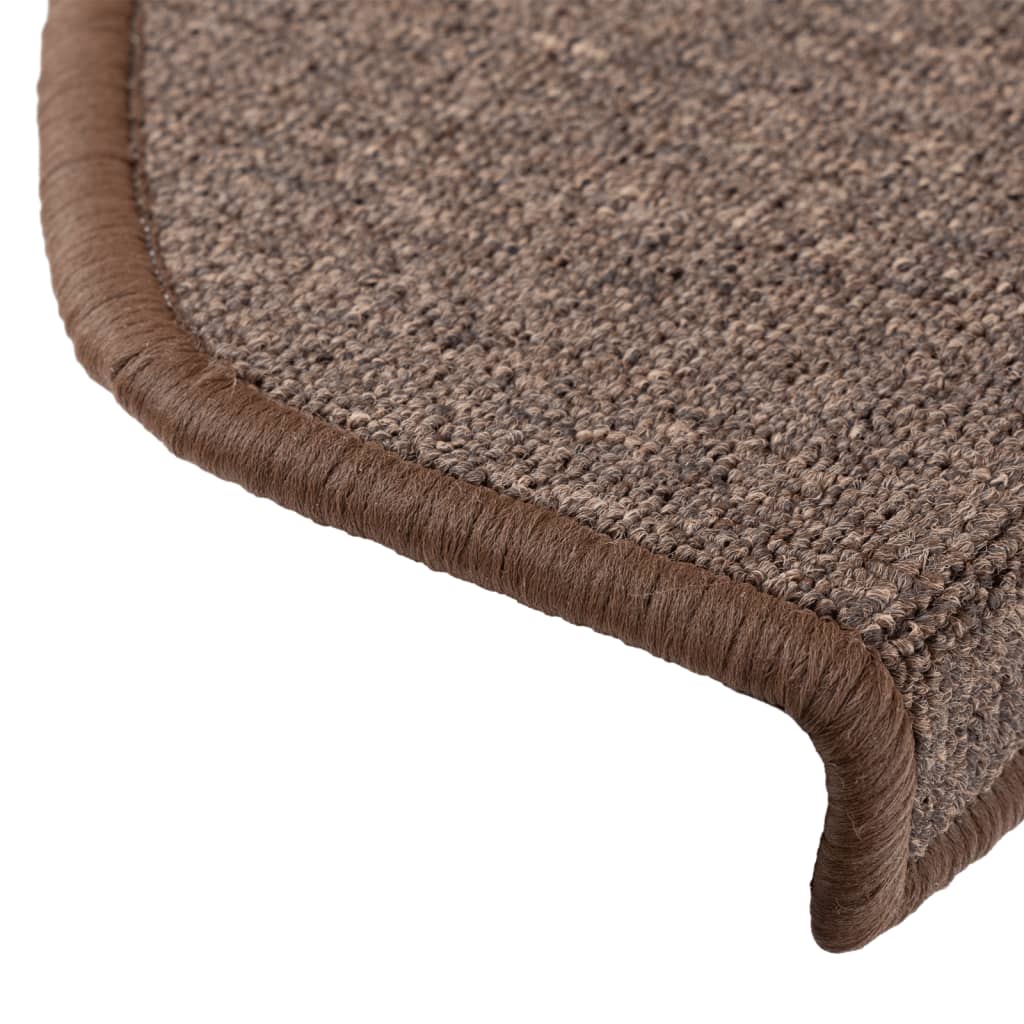Stufenmatten 10 Stk. 65x24x4 cm Kaffeebraun Halbrund Groß