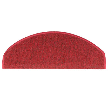 Stufenmatten 10 Stk. 65x24x4 cm Bordeaux Halbrund Groß
