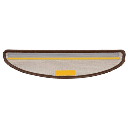 Stufenmatten 10 Stk. 56x17x3 cm Braun Halbrund