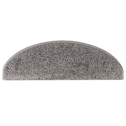 Stufenmatten 10 Stk. 65x21x4 cm Grau Halbrund Groß