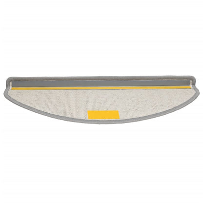 Stufenmatten 10 Stk. 65x21x4 cm Grau Halbrund Groß