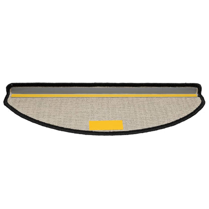 Stufenmatten 10 Stk. 65x21x4 cm Schwarz Halbrund Groß