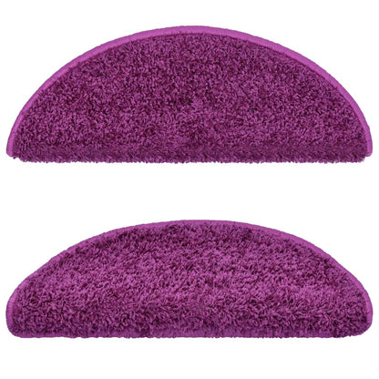 Stufenmatten 10 Stk. 65x21x4 cm Violett Halbrund Groß