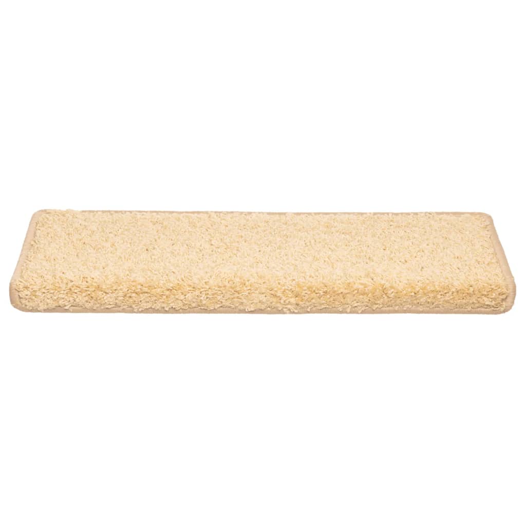 Stufenmatten 10 Stk. 65x21x4 cm Creme Rechteckiger Rand