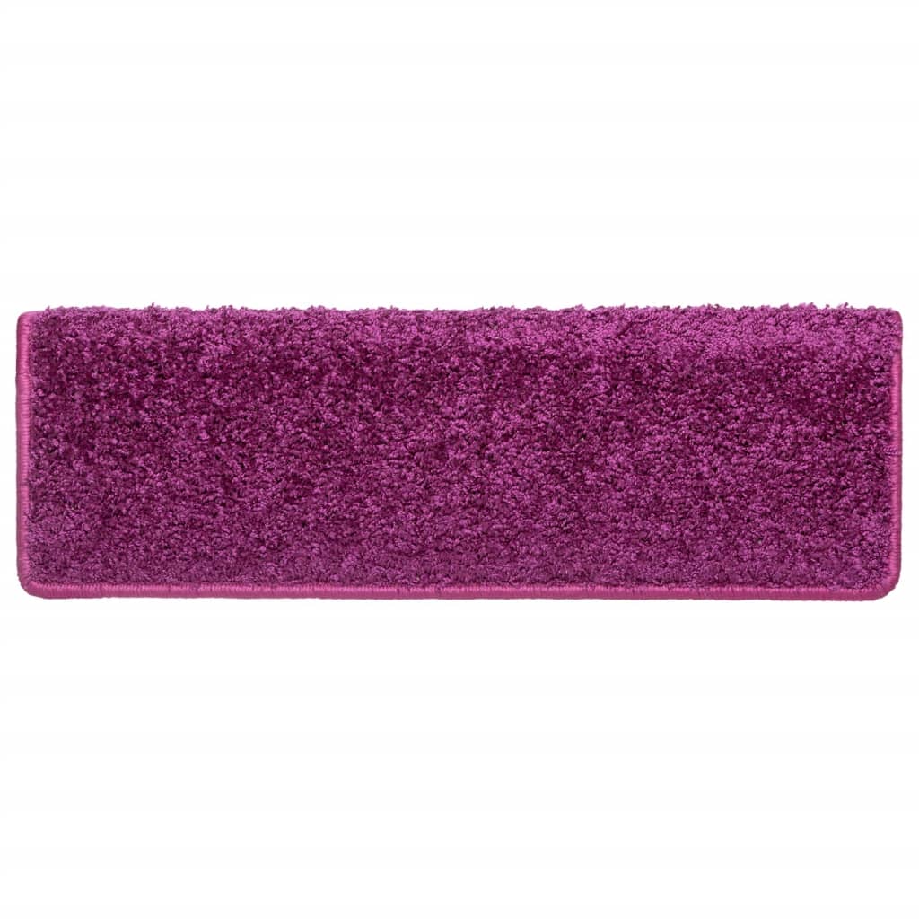 Stufenmatten 10 Stk. 65x21x4 cm Violett Rechteckiger Rand