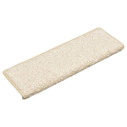 Stufenmatten 10 Stk. 65x21x4 cm Weiß Rechteckiger Rand