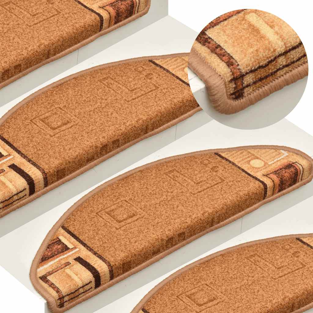 Stufenmatten Selbstklebend 5 Stk. 65x21x4 cm Beige
