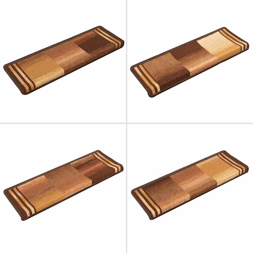Stufenmatten Selbstklebend 5 Stk. 65x21x4 cm Braun