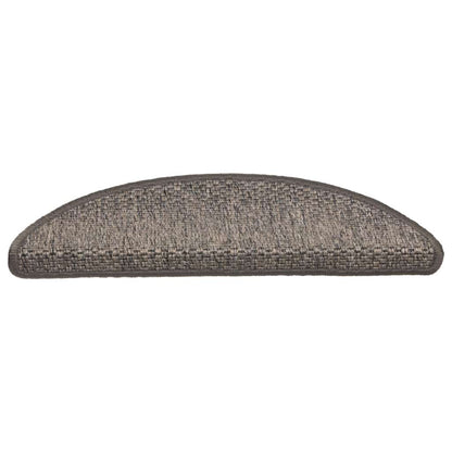 Treppenmatten Selbstklebend Sisal-Look 15 Stk 56x17x3 Hellbraun