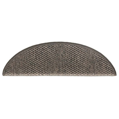 Treppenmatten Selbstklebend Sisal-Look 15 Stk 56x17x3 Hellbraun