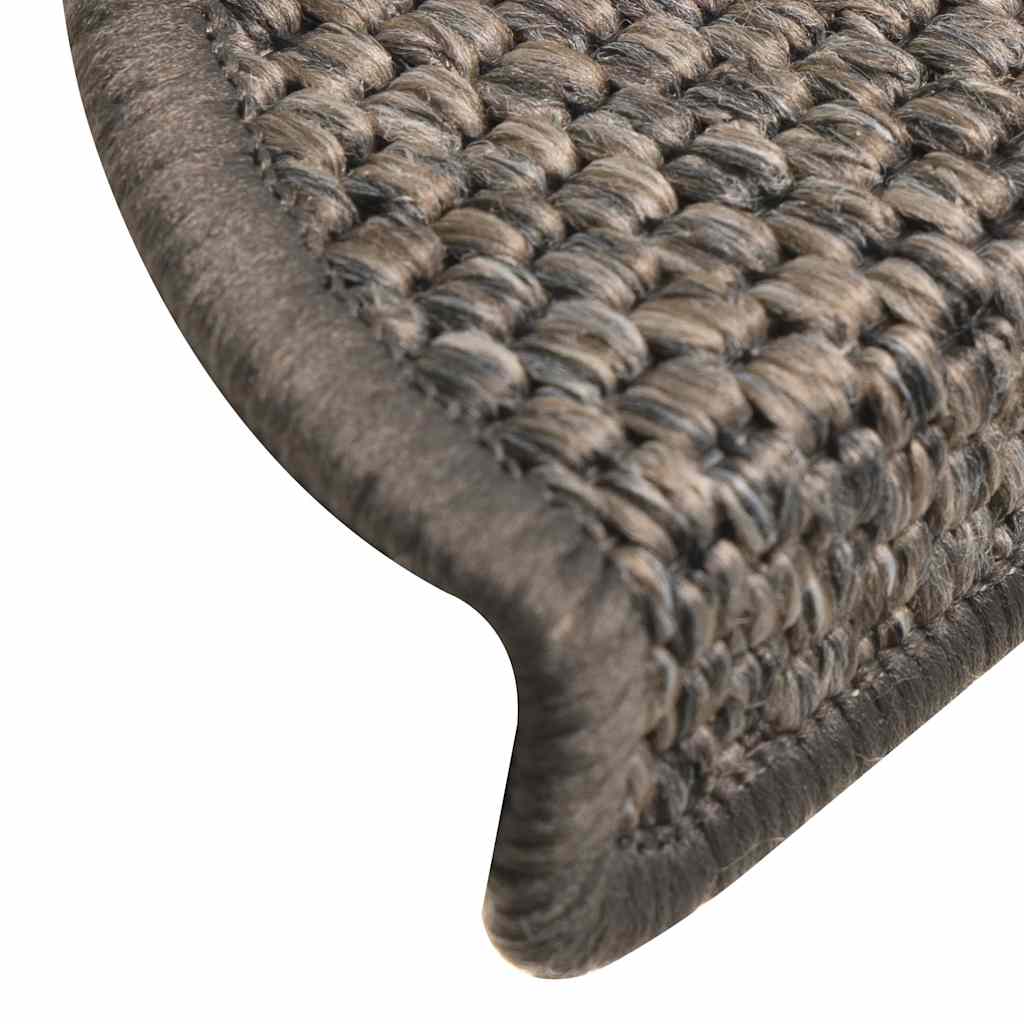 Treppenmatten Selbstklebend Sisal-Look 15 Stk 56x17x3 Hellbraun