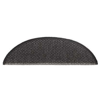 Treppenmatten Selbstklebend Sisal 15 Stk. 56x17x3 cm Anthrazit