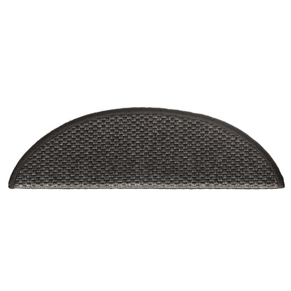 Treppenmatten Selbstklebend Sisal 15 Stk. 56x17x3 cm Anthrazit